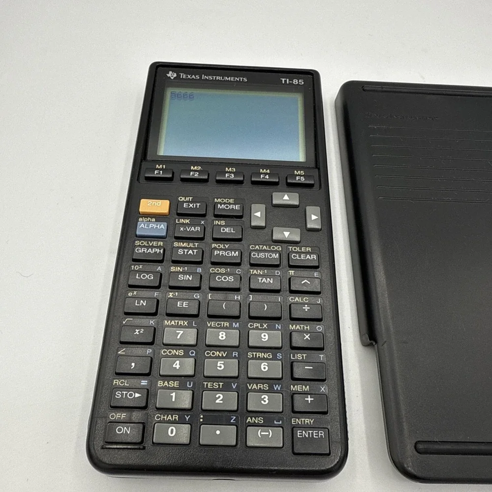 Texas Instruments TI-85 Graphing Calculator With Cover Black (C4)
